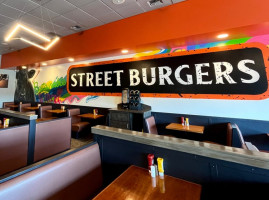 Street Burgers inside