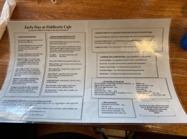 Fiddlestix Cafe menu