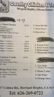 Country Chicken Taco menu