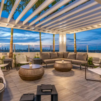 The Easton Rooftop And Lounge inside