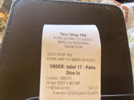 Taco Shop 760 inside