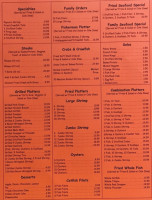 Hallettsville Seafood Grill menu