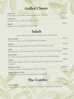 Garden Cafe menu