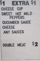 The Beef Joint menu