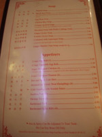Szechuan house menu