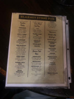 Blarney Stone Pub & Grill menu
