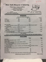 New York Pizzeria Catering menu