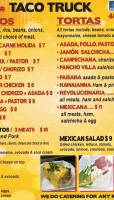 La Gaviota Food Truck menu