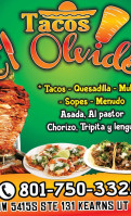 Tacos El Olvido food
