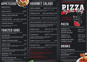 Pizza By The Chef menu