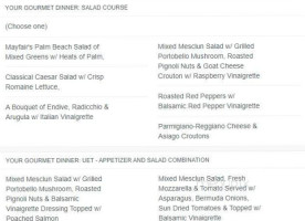 Mayfair Farms menu