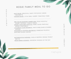 Roise Food Wine menu