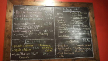 Slow Burn Hot Chicken Hendersonville menu