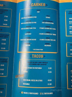 Tacos El Torito Blanco menu
