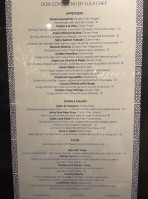 Don Goyo menu