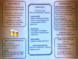 Pop's Pizza Pub menu