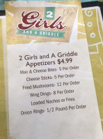 2 Girls And A Griddle menu