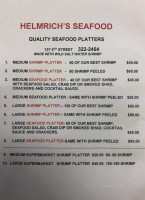 Helmrich's Seafood menu