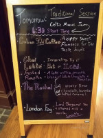 Backhouse Cafe Coffee &tea menu