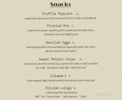 Sinner Saint Speakeasy menu