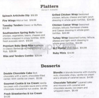 Ruby Tuesday menu