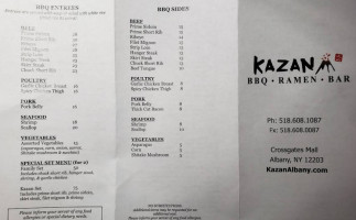 Kazan Sushi, Ramen Bbq menu