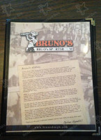 Bruno's Pizza And Big O's Sports Room menu