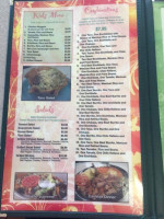 Tropical Mexican menu