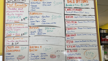 El Jefecito And Food Trucks menu