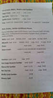 Jody's Snowballs menu