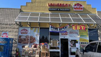 University Market And Taqueria Krispy Krunchy Chicken outside