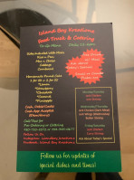 Island Boy Kreationz Food Truck Catering menu