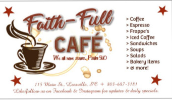 Faith-full Cafe' food