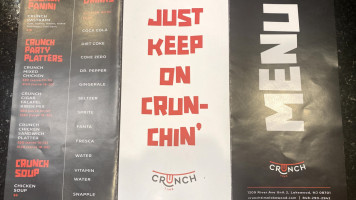 Crunch Time menu
