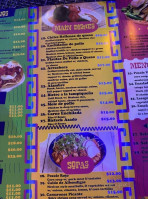 Fridas Mexican menu