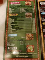 Taqueria La Poblanita menu