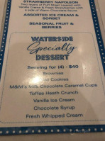 Waterside Catering menu