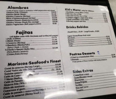 Don Checko's Mexican menu