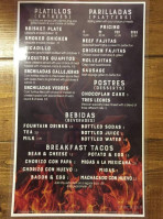 El Guapo menu