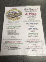 Buffalo Wings Subs menu