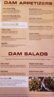 Dam Lounge menu