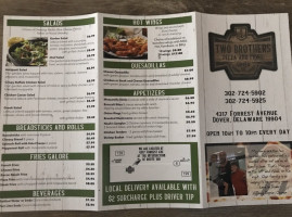 Two Brother's Pizza menu