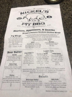 Nickel's Pit Bbq Watkins Glen menu