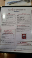 The Toast Office menu