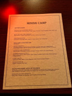 The Mining Camp Cafe menu