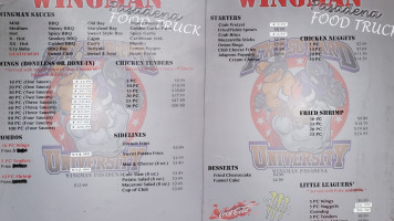 Wingman menu