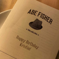 Abe Fisher menu