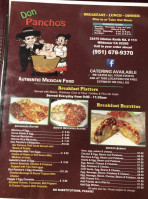 Don Pancho's Mexican Food food