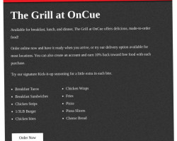 The Grill #3133 menu