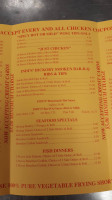 Indi's Fast Food Restaurant menu